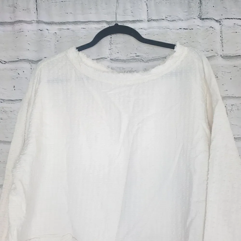 Free people walking in hueco crop sweater